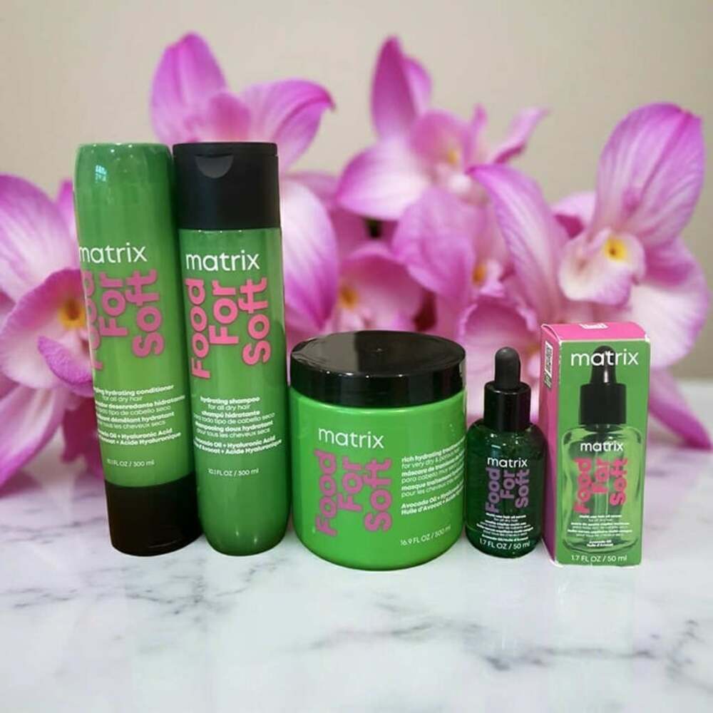Matrix Food For Soft Hydrating Dry Hair Shampoo Conditioner Mask Oil Kit